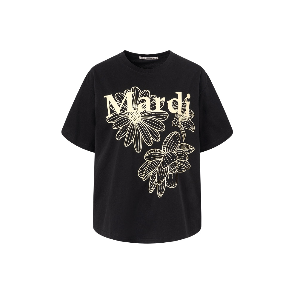 MARDI MERCREDI Flower Tee: Seoul's Daily-Wear Sensation — photo from Korean media